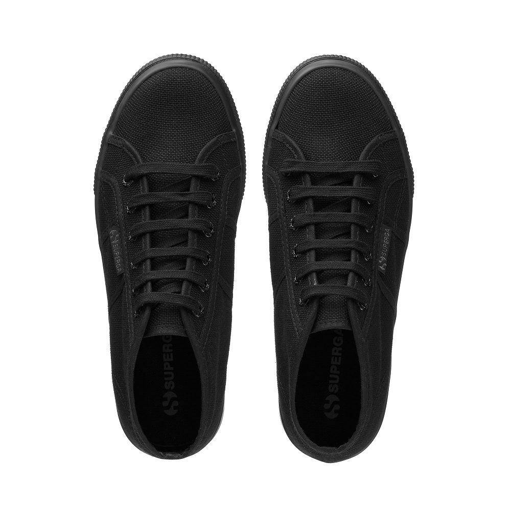 Superga 2578 Cotu Black High Top Sneakers - Men's Sneakers USA | US2266190